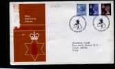 GREAT BRITAIN - 1978  NORTHERN IRELAND 7 P.+9 P. + 10½ P.  FDC - 1971-1980 Decimal Issues