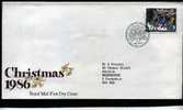 GREAT BRITAIN - 1986  CHRISTMAS  12 P.  FDC - 1971-1980 Em. Décimales