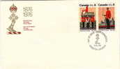 1976  Royal Military College Centenary  Sc 692-3  Se-tenant On 1 FDC - 1971-1980