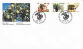 1992   Fruit Trees Definitives: 49, 67 And 86¢ Sc 1364, 1368 And 1372 - 1991-2000