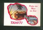 Tahiti - Perles Des Mers Du Sud - Carte Deux Volets Dont Un Ajouré  Deux Vues ( Sincere Photo Cinema) - Tahiti