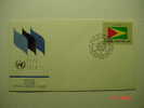 373  GUYANA FLAG SERIES  FDC UNITED NATIONS YEAR 1982 OTHERS IN MY STORE - Sobres