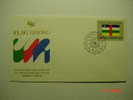 375  CENTRAL AFRICAN REPUBLIC  FLAG SERIES  FDC UNITED NATIONS YEAR 1984 OTHERS IN MY STORE - Sobres
