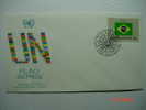 389  BRASIL BRAZIL FLAG SERIES  FDC UNITED NATIONS YEAR 1983 OTHERS IN MY STORE - Sobres