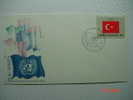 391  TURKEY TURQUIA  FLAG SERIES  FDC UNITED NATIONS YEAR 1980 OTHERS IN MY STORE - Sobres