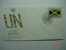 394  JAMAICA   FLAG SERIES  FDC UNITED NATIONS YEAR 1983 OTHERS IN MY STORE - Sobres