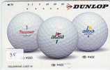 DUNLOP Sur Telecarte (35) GOLF - Publicidad