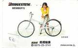 BRIDGESTONE Sur Telecarte (8c) - Publicidad