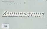 BRIDGESTONE Sur Telecarte (102) - Publicidad