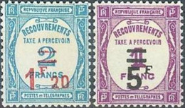 FRANCE..1929..Michel # 62-63...MLH...Portomarken...MiCV - 220 Euro. - 1859-1959 Postfris