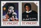 MICHAEL JACKSON PAIR STAMPS MNH - St.Vincent (1979-...)