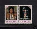 MICHAEL JACKSON PAIR STAMPS MNH - St.Vincent (1979-...)