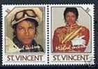 MICHAEL JACKSON PAIR STAMPS MNH - St.Vincent (1979-...)