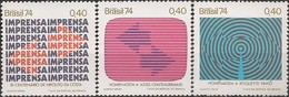 BRAZIL - COMPLETE SET COMMUNICATIONS COMMEMORATIONS 1974 - MNH - Unused Stamps