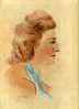 - BUSTE DE FEMME DE PROFIL . AQUARELLE SIGNEE ET DATEE 1940 - Wasserfarben