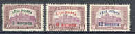 Hungary Magyar 1920 Mi. 319-21 Airmail Luftpost Legi Posta Overprint  €9,- MH - Unused Stamps