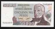 ARGENTINA P307a 50.000 PESOS (1979) Sign.Lopez-Diz Serie A    UNC. - Argentine