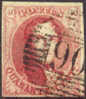 Belgium #8a Used 40c King Leopold I From 1854 Ribbed Paper - 1851-1857 Medaillons (6/8)