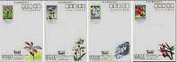 Taiwan 2001 Orchid Flower Pre-stamp Postal Cards 4-4 - Taiwan