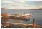 30391)cartolina Illustratoria Dunoon Pier, Argyll - Statua Mary Con Panorama - Argyllshire