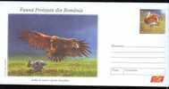 2009 Stationery Cover,LAPINS, Bird Rapces Diurnes,ACVILA; "AQUILA CHRYSAETOS" , Very Nice Romania. - Lapins