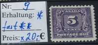 Canada   Michel Nr: 9   *  Unused  #4881 - Segnatasse