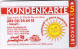 Denmark, P 027, Dansk Familieferie, Kundenkarte, Only 22500 Issued. - Denemarken