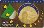 Denmark, P 035, ECU-Italy, Mint, Only 1500 Issued, Coin, Flag. - Denmark