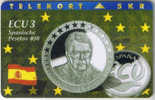 Denmark, P 053, ECU-Spain,  Mint, Only 1300 Issued, Coin, Flag. - Denmark