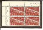 CH Mi.nr.470/  - SCHWEIZ - Pro Aero, 1946 Gleit (Segel)-Flugzeug 4-er Einheit  Oben Links** MNH - Andere & Zonder Classificatie