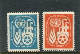 UNITED NATIONS - NEW YORK   - 1959  ECONOMIC COMMISSION   SET    MINT NH - Unused Stamps