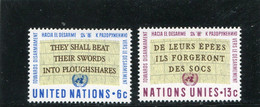 UNITED NATIONS - NEW YORK   - 1967  TOWARDS DISARMAMENT SET    MINT NH - Neufs