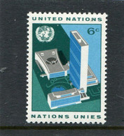 UNITED NATIONS - NEW YORK   - 1968  UNITED NATIONS BUILDING    MINT NH - Ungebraucht