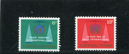 UNITED NATIONS - NEW YORK   - 1969  PEACE THROUGH INTERNATIONAL LAW   SET MINT NH - Unused Stamps