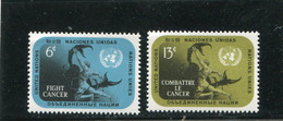 UNITED NATIONS - NEW YORK   - 1970  FIGHT  CANCER   SET MINT NH - Unused Stamps