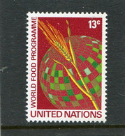 UNITED NATIONS - NEW YORK   - 1971  WORLD FOOD PROGRAMME   MINT NH - Nuovi