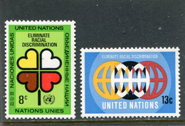 UNITED NATIONS - NEW YORK   - 1971  ELIMINATE RACIAL DISCRIMINATION  SET  MINT NH - Neufs