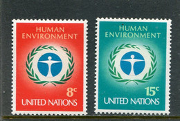 UNITED NATIONS - NEW YORK   - 1972  HUMAN ENVIRONMENT  SET   MINT NH - Neufs