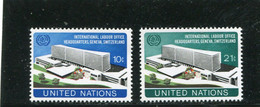 UNITED NATIONS - NEW YORK   - 1974  LABOUR OFFICE HEADQUARTES GENEVA  SET   MINT NH - Neufs