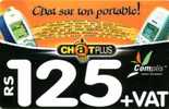 @+ Ile Maurice - Recharge GSM Cellplus - Complis 125 - Chat Plus. - Mauricio