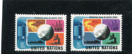 UNITED NATIONS - NEW YORK   - 1975  PEACEFUL USES OF OUTER SPACE  SET   MINT NH - Unused Stamps