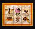 Gc791 GUINÉ-BISSAU Bees Insects Abeilles Animaux Animals Faune Fleurs Flowers - Abejas