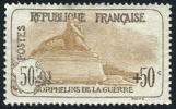 France B8 Mint Hinged 50c+50c Lion Of Belfort From 1917 - Ongebruikt