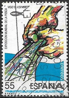 SPAIN 1991 World Fishing Exhibition, Vigo - 55p Hands Holding Net FU - Usati