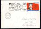Leader Communist NICOLAE CEAUSESCU  Stamp On Registred Cover 1986 - Romania.(B) - Covers & Documents