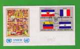 UNITED NATIONS Fdc FLAGs Series Drapeaux Yugoslavia  France  Venezuela  El Salvador  NY 1980 Gc830 - Sobres