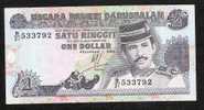 BRUNEI  P13b   1   DOLLAR  1994 #B/21    UNC. - Brunei