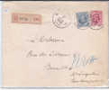 Belg.Emission"HOUYOUX"N°207-286 C1c JETTE/B 12.V.1930 S/L.RECOMMANDEE V.BXL.MIXTE Peu Ct.TB R - Covers & Documents