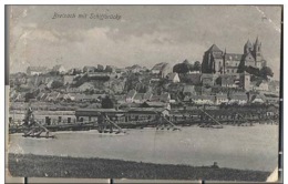 68 - Neuf-Brisach - Pont De Bateaux Et Vue Sur Vieux-brisach - Oblitération Train Colmar - Freiburg - Neuf Brisach