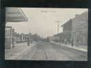 Aumale La Gare édit.nollant Animée Train & Tramway Chemin De Fer  Belle Carte - Aumale